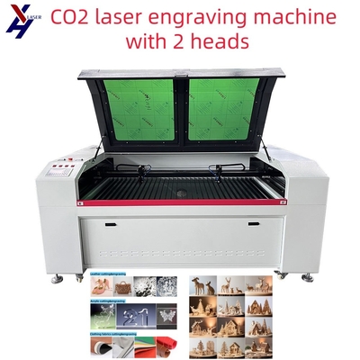 고 정밀 2 헤드 CO2 CNC 아크릴 PVC 레이저 절단 graving gravurer 기계
