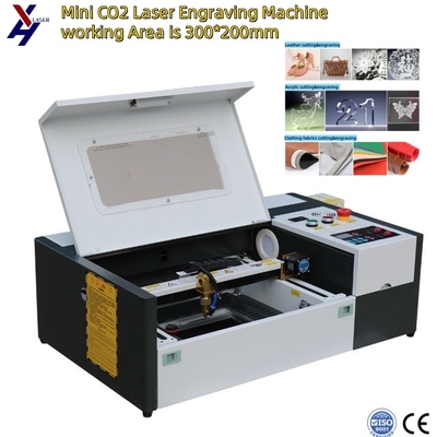 저렴한 3020 40W 50W CNC 레이저 절단 기계 나무 종이 가죽 아크릴